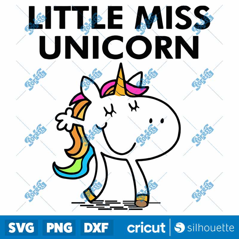 Little Miss Unicorn SVG