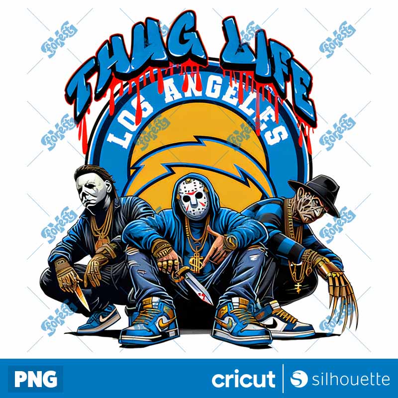 Los Angeles Chargers Thug Life
  Horror NFL Football PNG