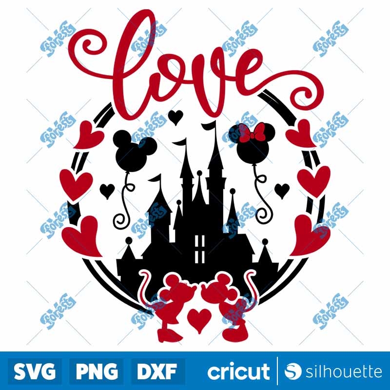 Love Circle Disney Valentine
  SVG