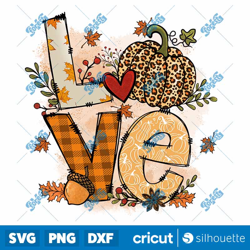 Love Pumpkin Fall Thanksgiving
  PNG