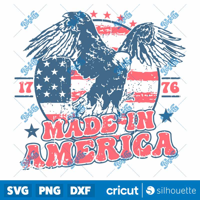 Made In America 1776 4th Of
July Eagle SVG