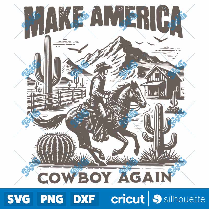 Make America Cowboy Again SVG