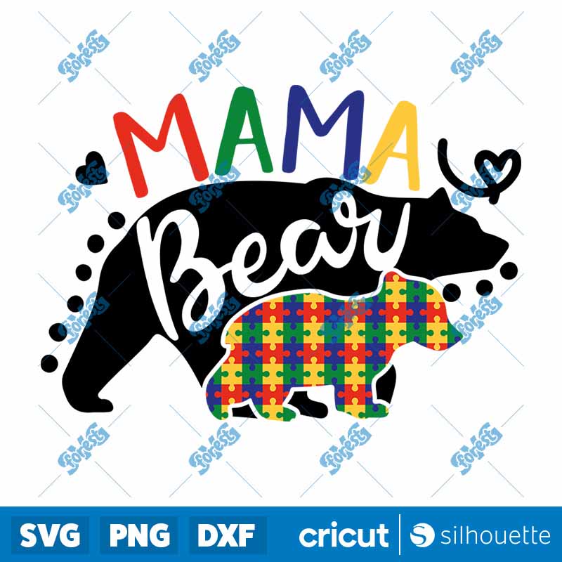 Mama Bear AutI'm SVG