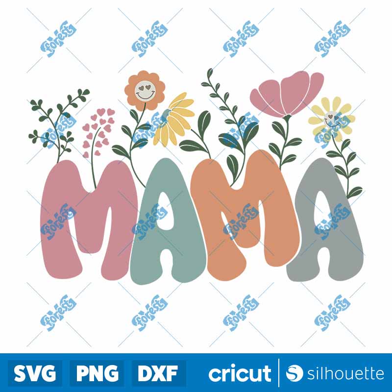 Mama flower SVG