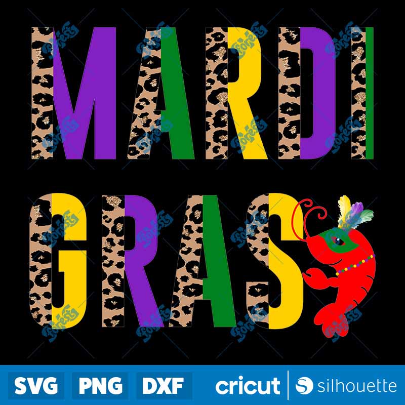 Mardi Gras Leopard Design