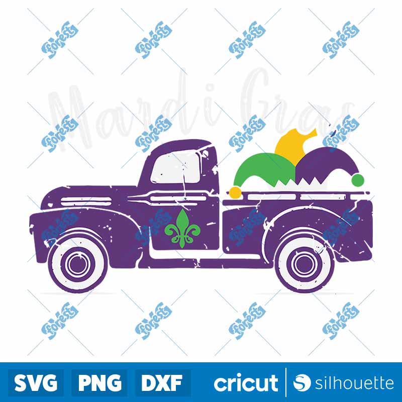 Mardi Gras Truck Funny Mardi
  Gras SVG