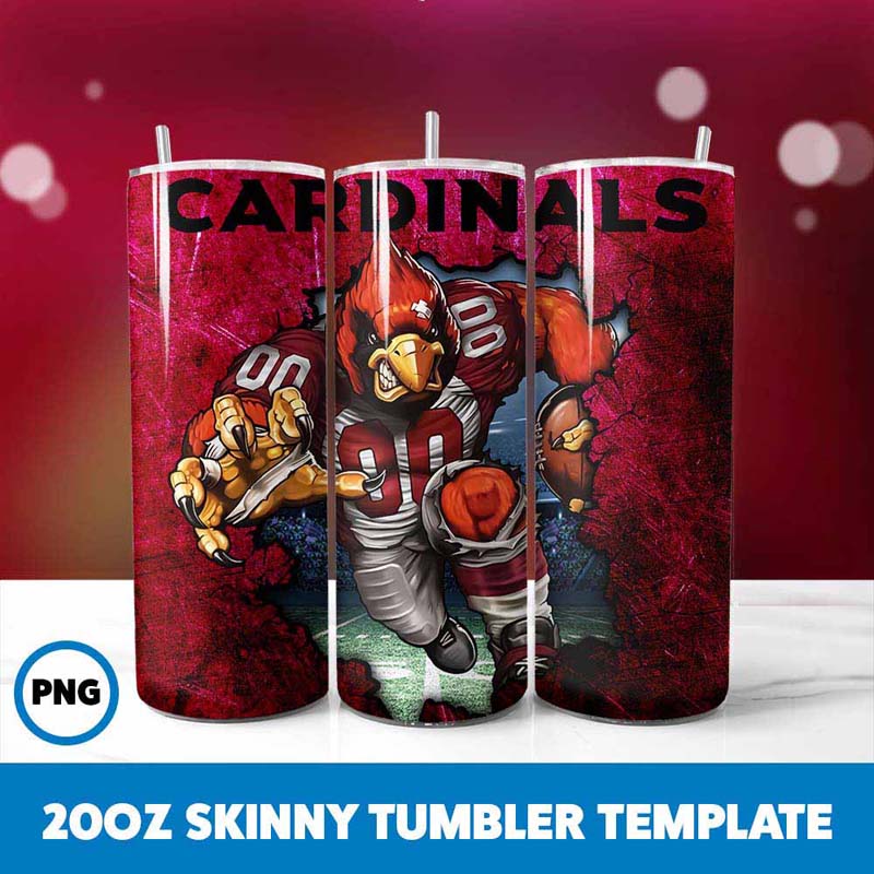 Mascot Arizona Cardinals
  Tumbler Wrap