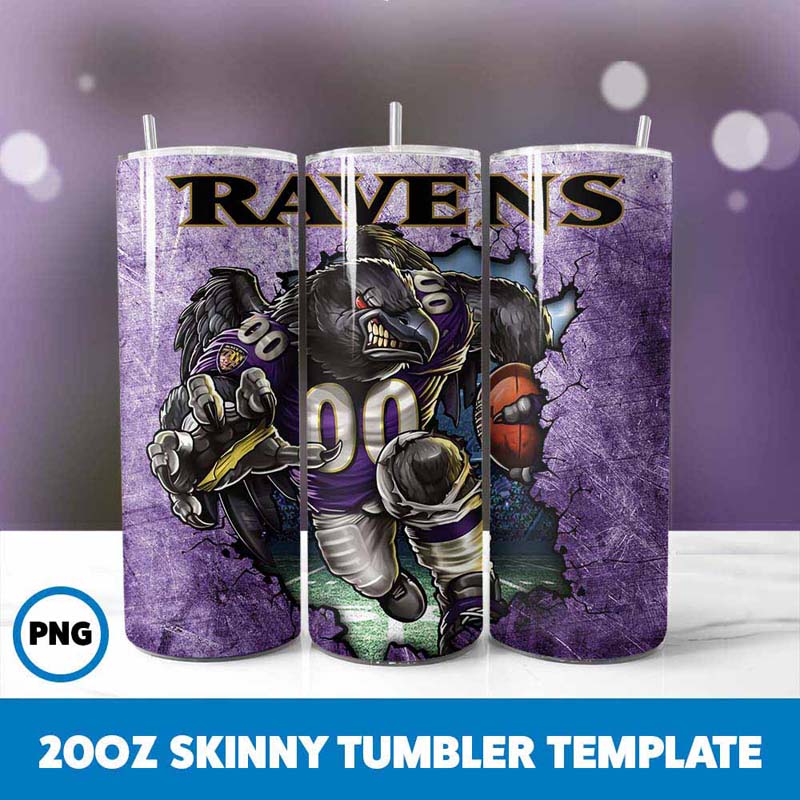 Mascot Baltimore Ravens
  Tumbler Wrap