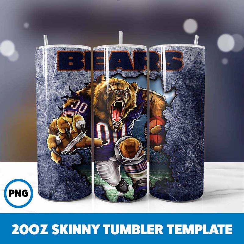 Mascot Chicago Bears Tumbler
  Wrap