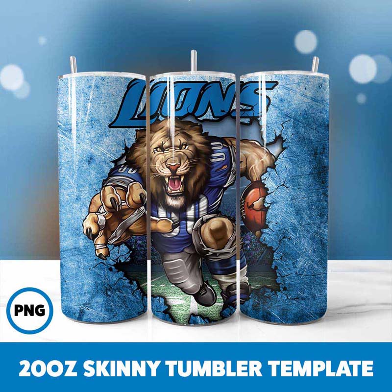 Mascot Detroit Lions Tumbler
  Wrap