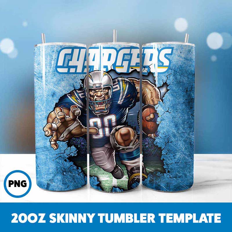 Mascot Los Angeles Chargers
  Tumbler Wrap