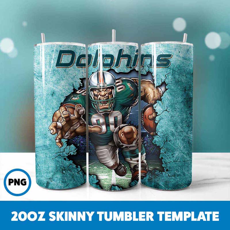 Mascot Miami Dolphins Tumbler
  Wrap