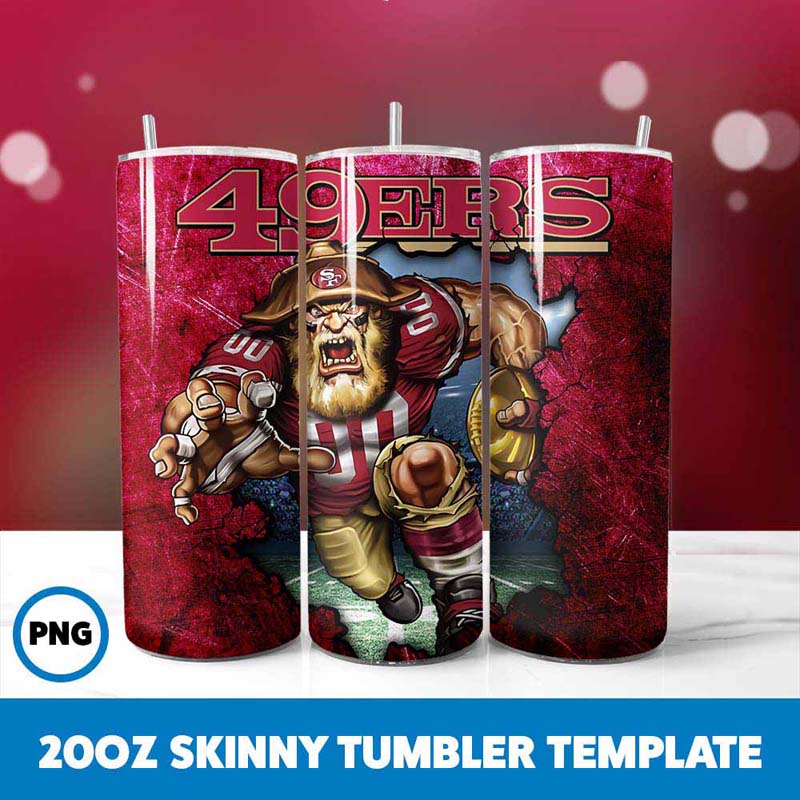 Mascot San Francisco 49ers
  Tumbler Wrap