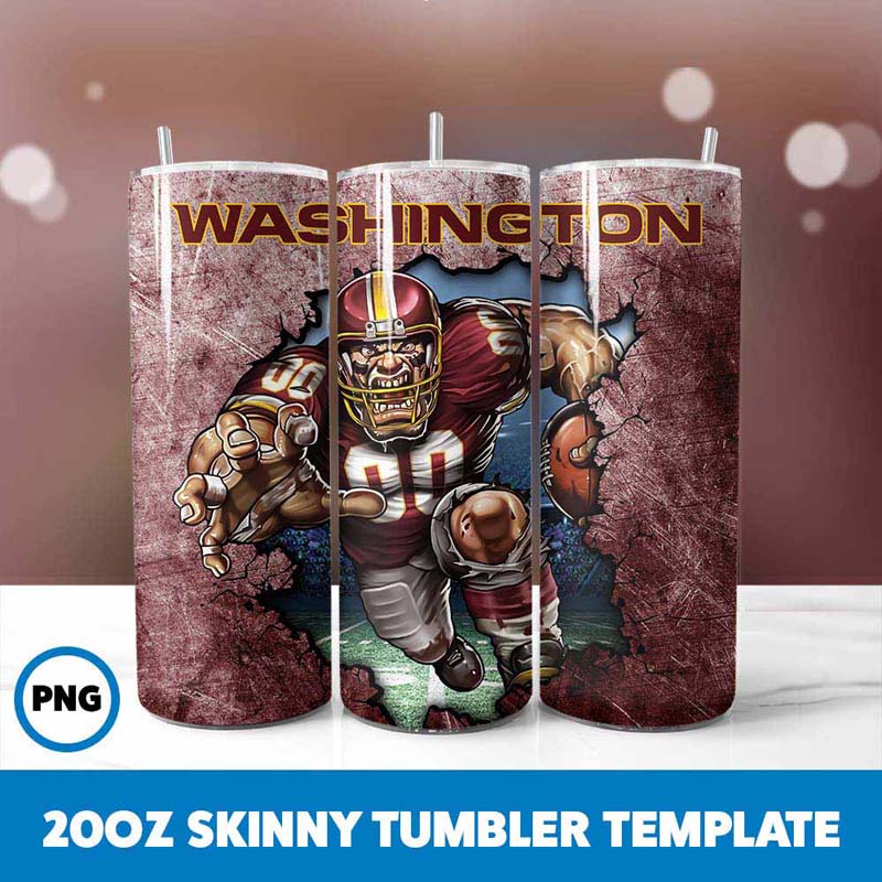 Mascot Washington Commanders
  Tumbler Wrap