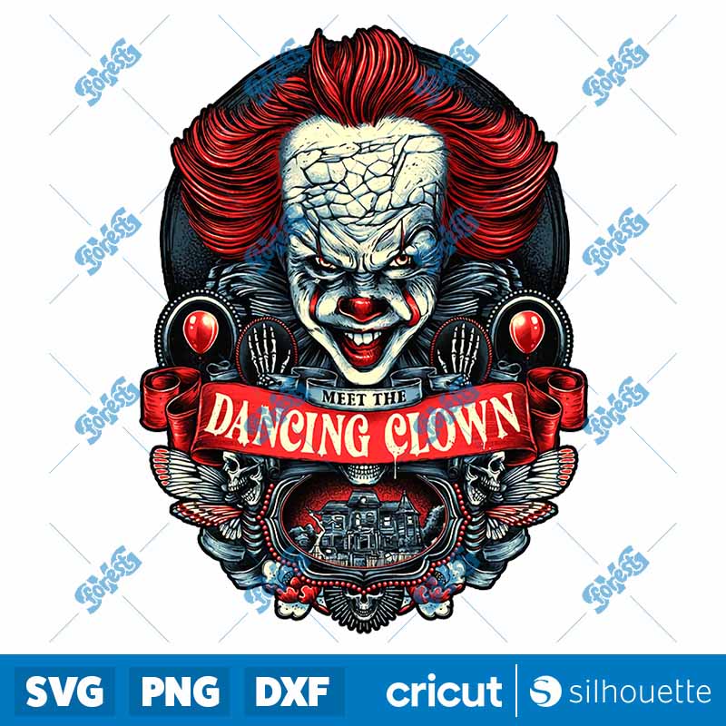 Meet the dancing clown PNG