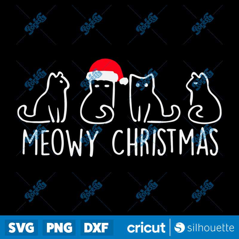 Meow Christmas SVG