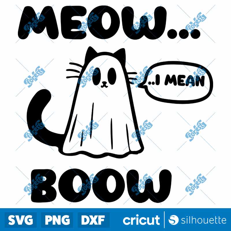 Meow I'mean Boow SVG