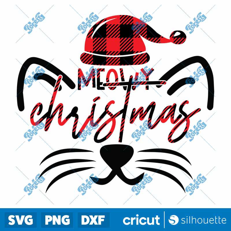 Meowy Christmas SVG