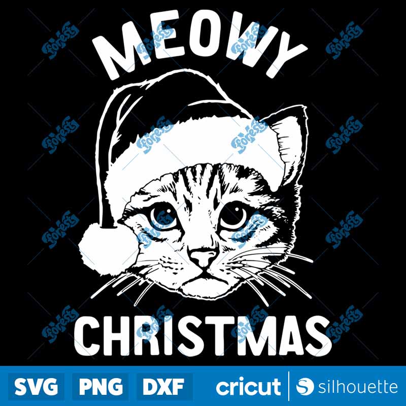 Meowy Christmas SVG