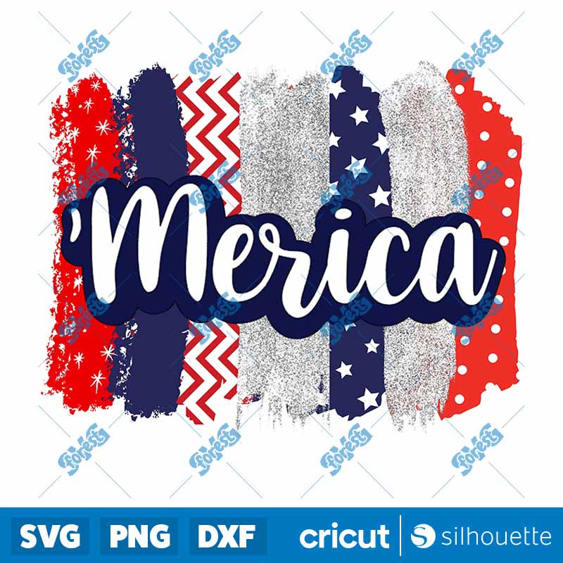 Merica Red White And Blue
Brush Strokes Stars Glitter Chevron PNG