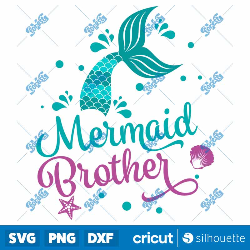 Mermaid Brother SVG