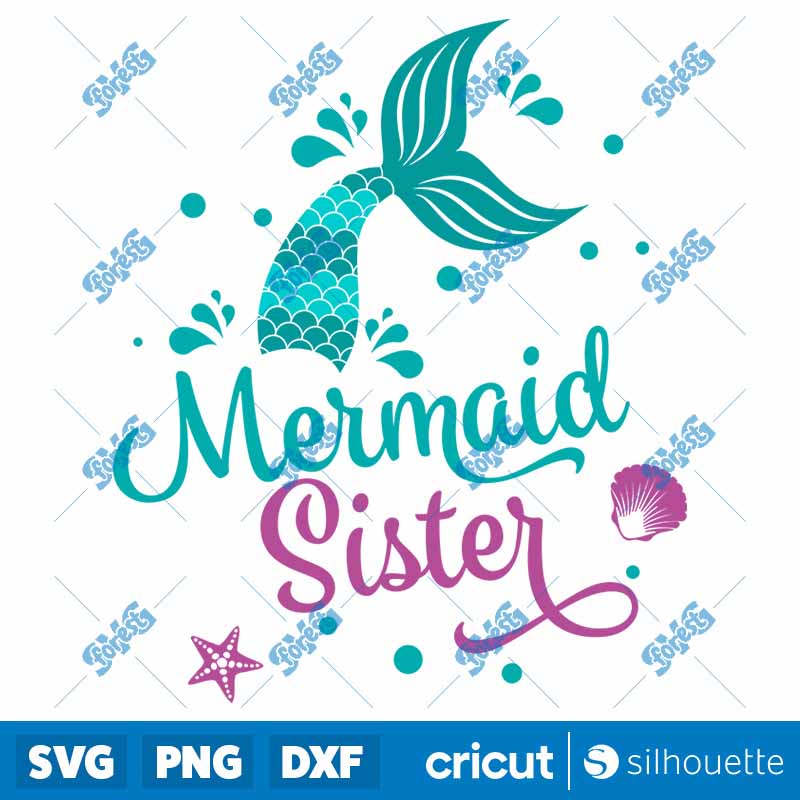 Mermaid Sister SVG