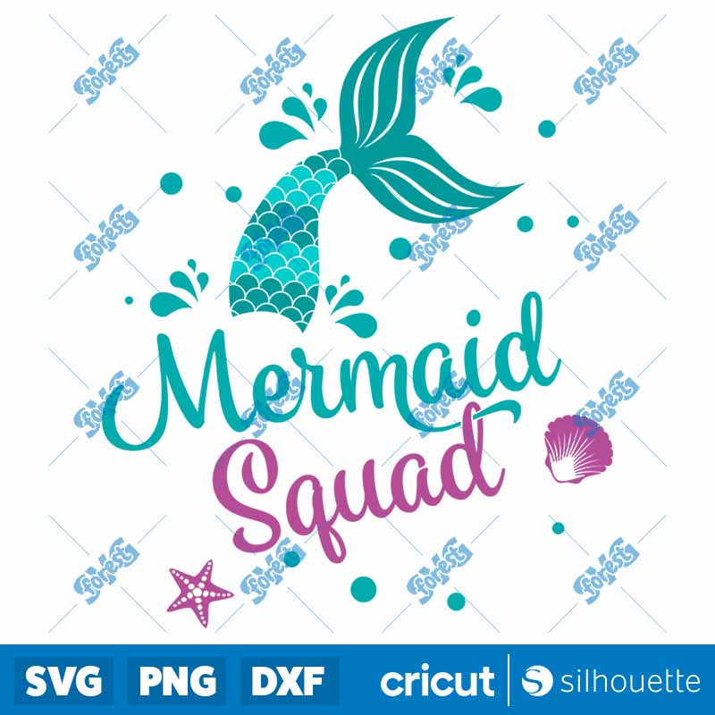 Mermaid Squad SVG