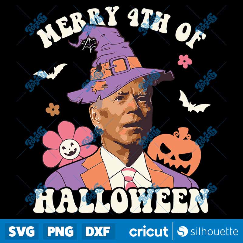 Merry 4th Of Halloween
Confused Joe Biden Witch Hat Groovy SVG