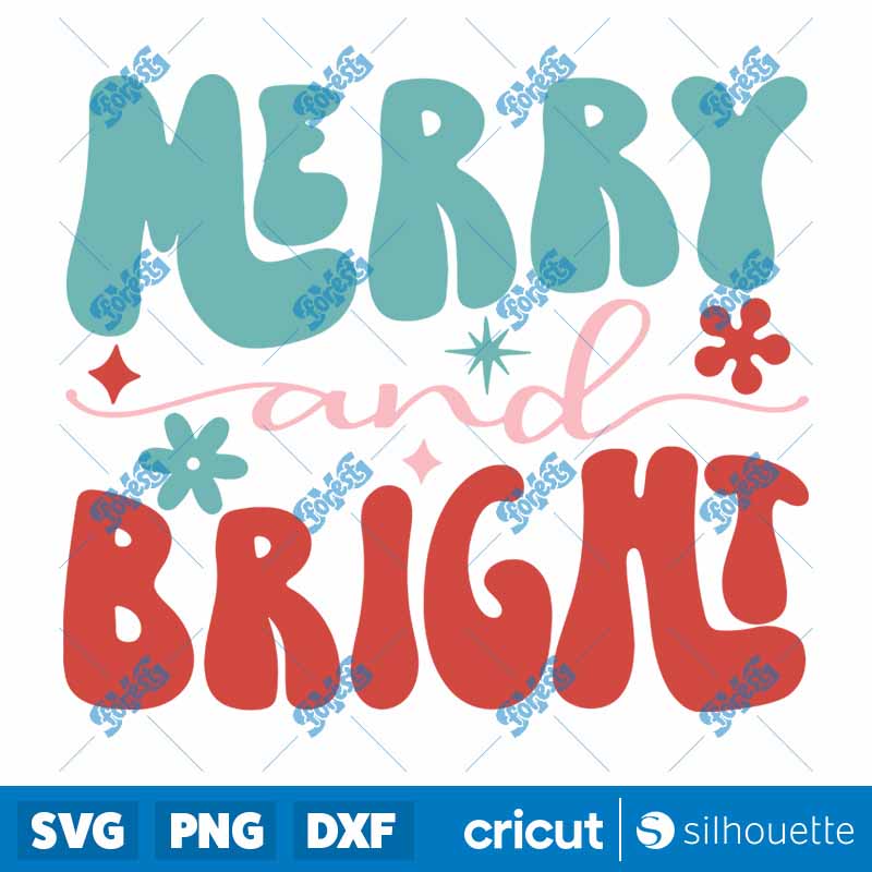 Merry and Bright SVG