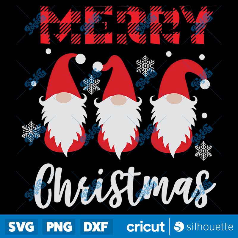 Merry Christmas Gnomes SVG