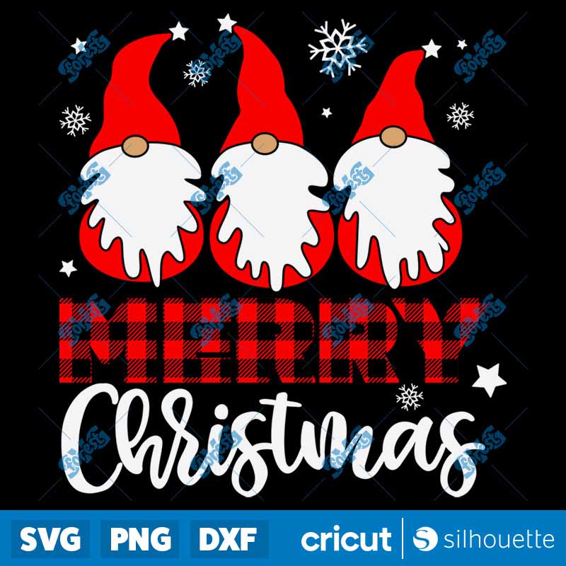 Merry Christmas Gnomes SVG