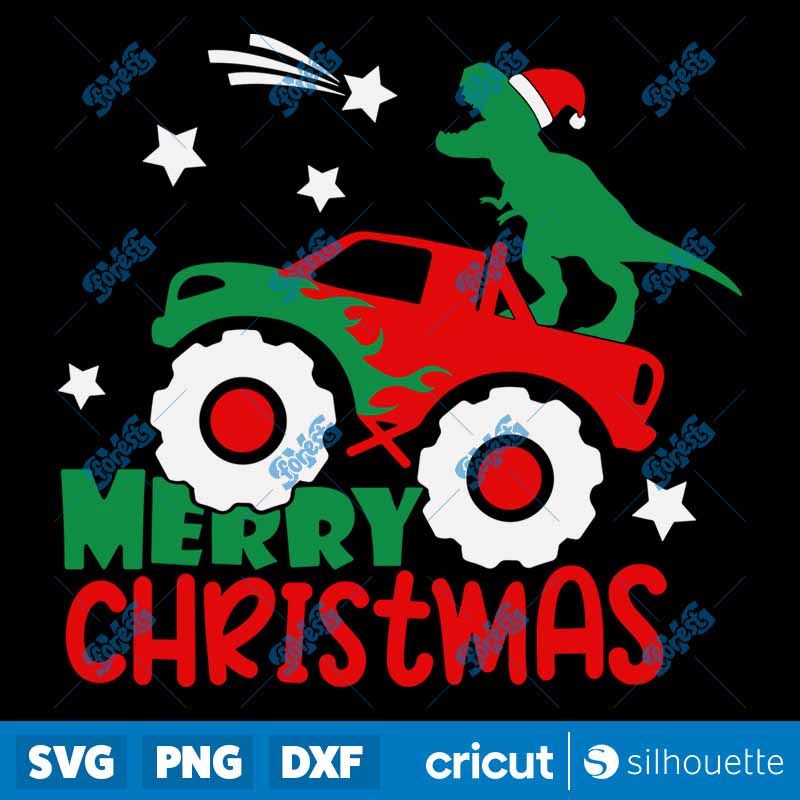 Merry Christmas Monster Truck
  SVG