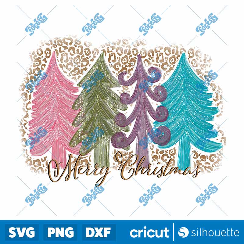 Merry Christmas Trees Pastel
Color Water Color PNG