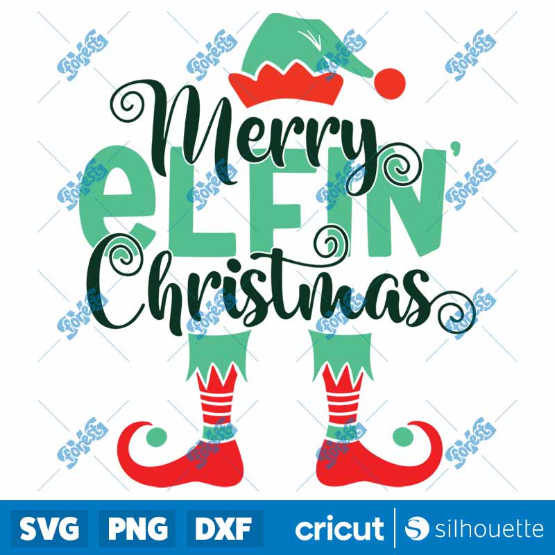 Merry Elfin Christmas SVG