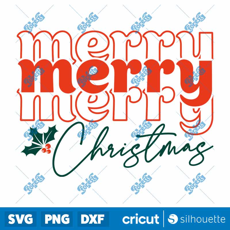 Merry Merry Merry Christmas
  SVG