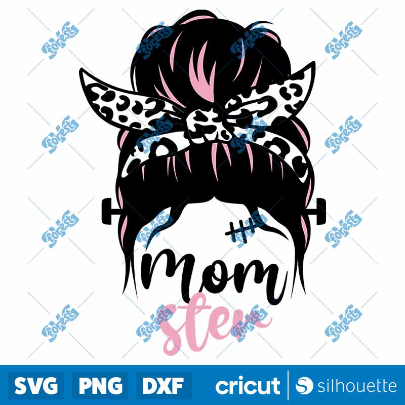 Messy Bun Momster Leopard
SVG-PNG