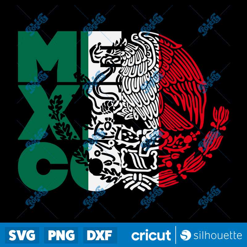 Mexico Eagle Flag SVG