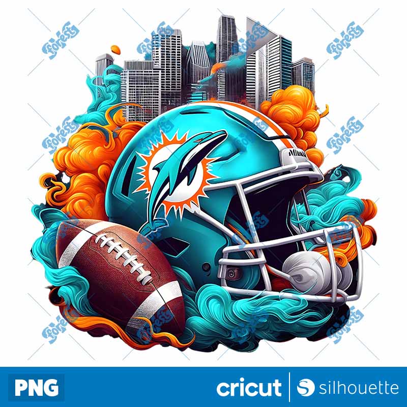 Miami Dolphins NFL Helmet PNG