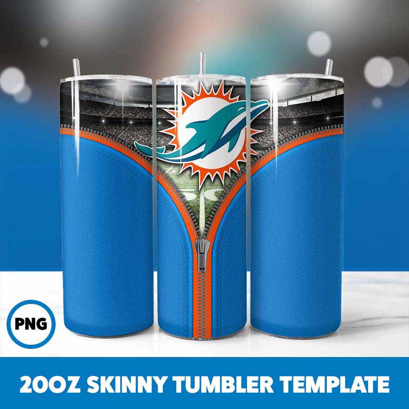 Miami Dolphins Zipper Tumbler
  Wrap