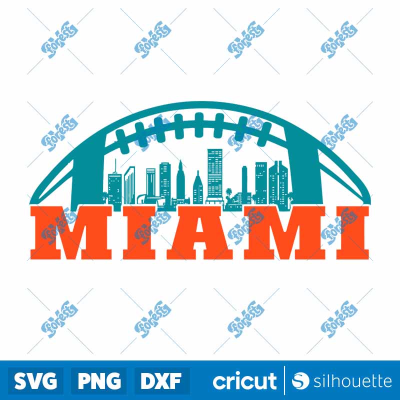 MI'mi Football Skyline SVG