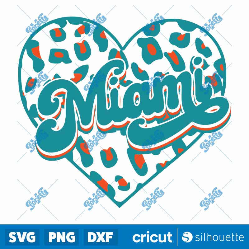 MI'mi Heart Leopard SVG