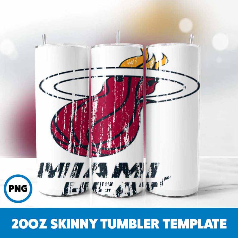 Miami Heat Wood Tumbler Wrap