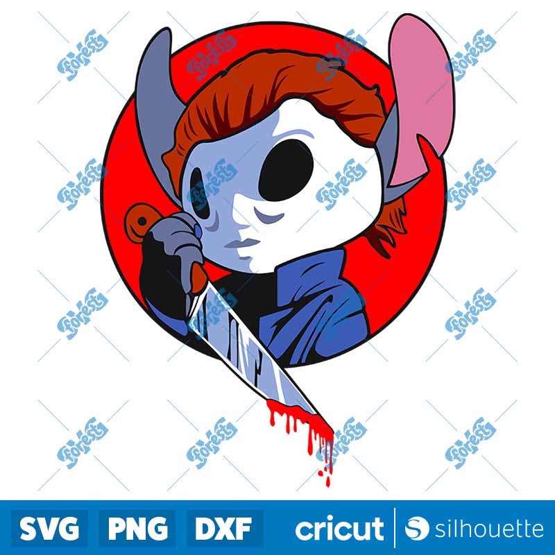 Michael Myers x Stitch SVG