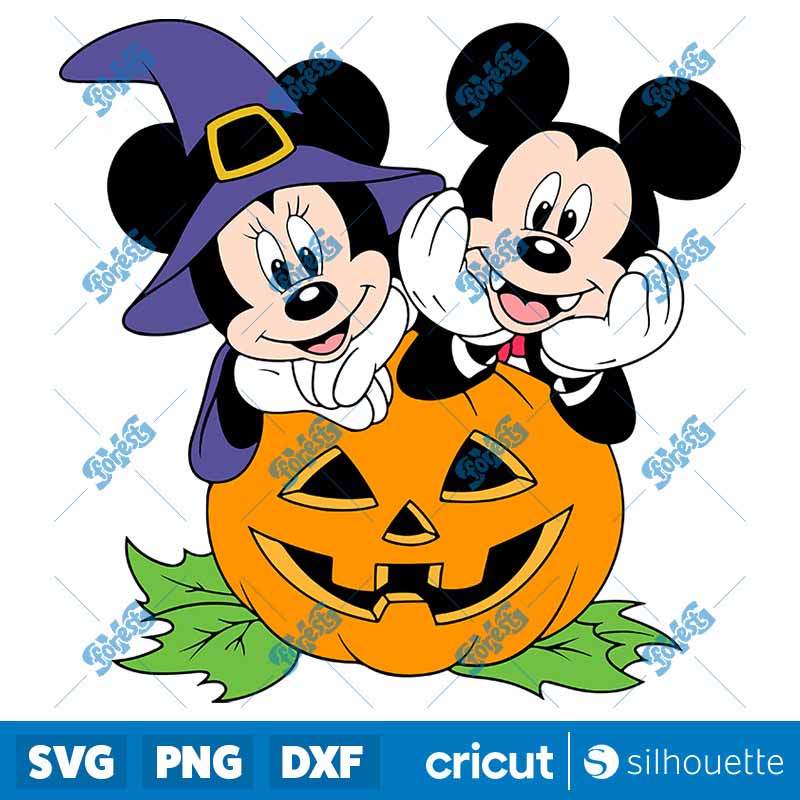 Mickey And Minnie Halloween
SVG