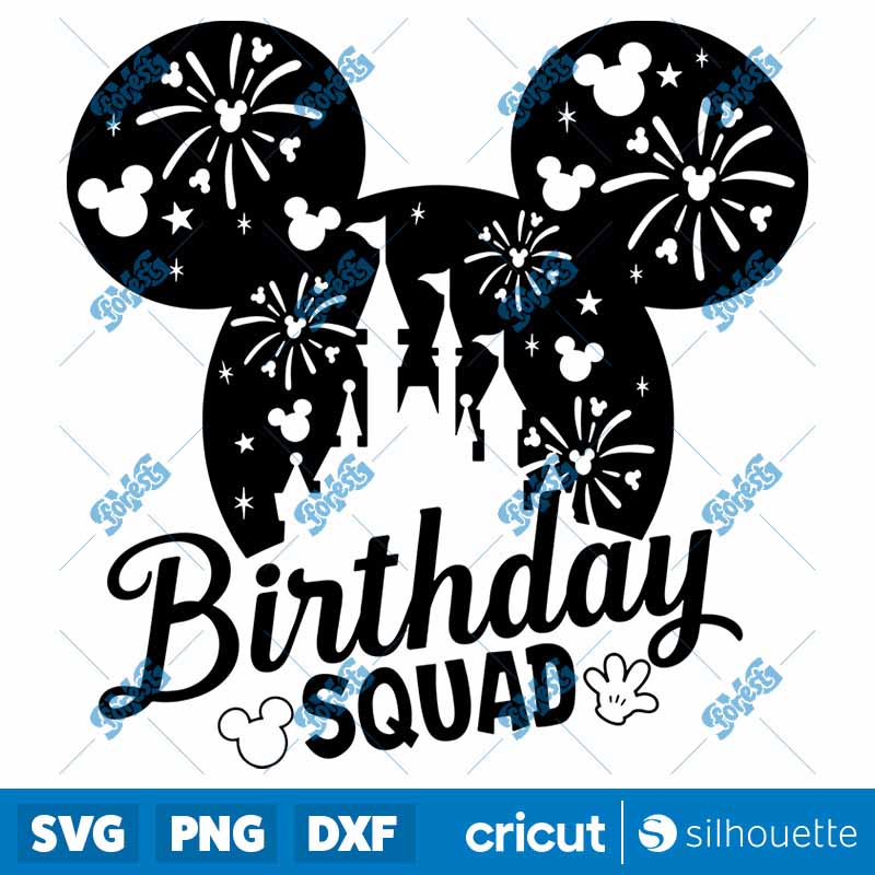 MIckey Birthday Squad SVG