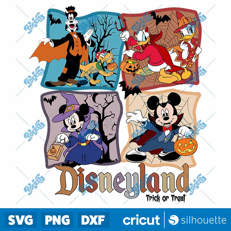 Mickey Characters Halloween
  SVG-PNG