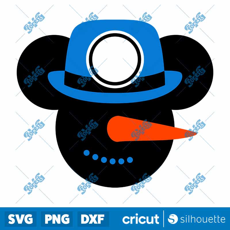 Mickey Face Christmas SVG