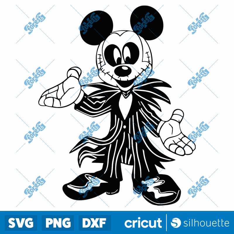 Mickey Jack Skellington SVG