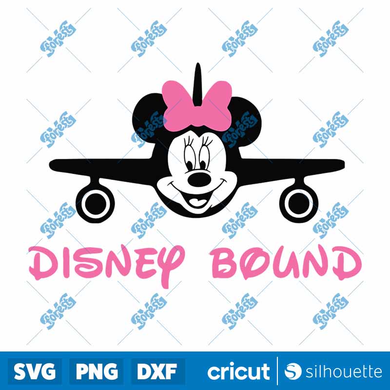 Mickey Minnie Mouse Plane SVG