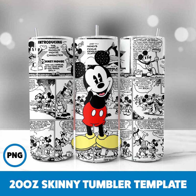 Mickey Mouse 20oz Tumbler Wrap